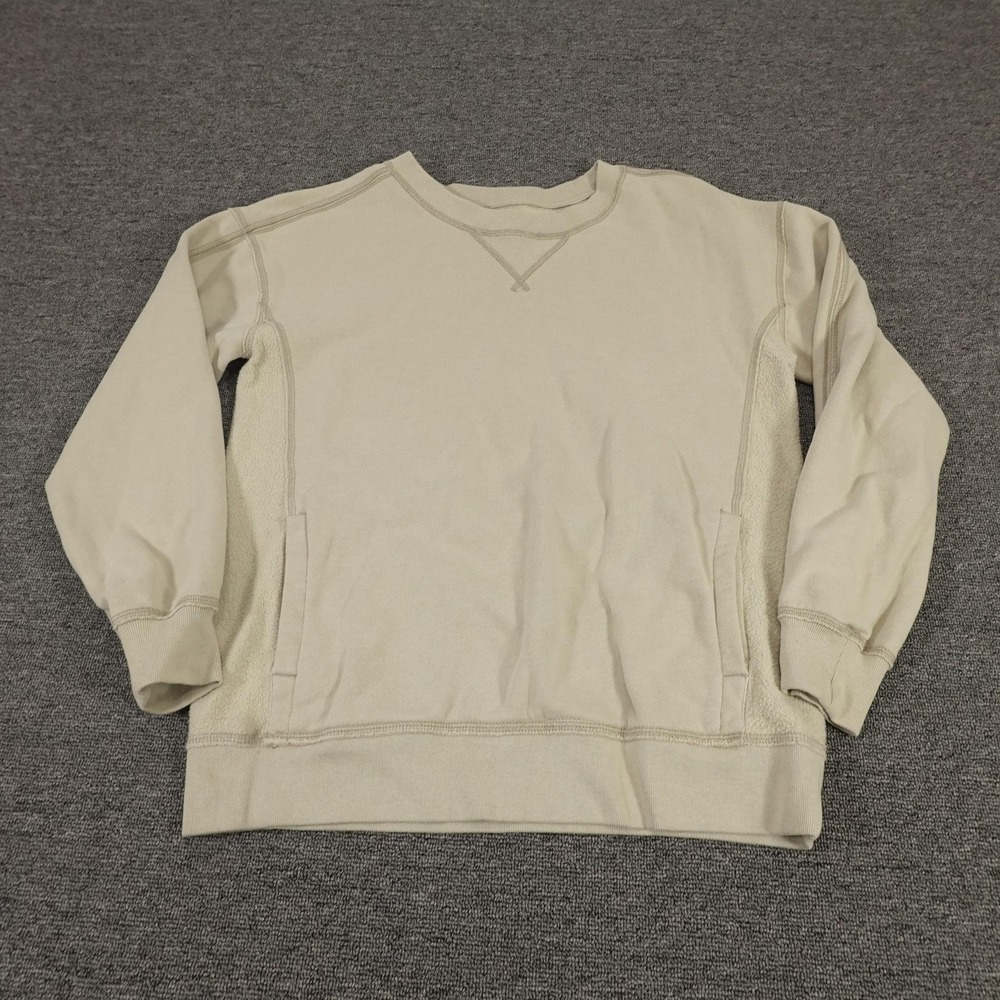 Abercrombie &‎ Fitch Sweatshirt Womens Small Beige Soft A&F Pullover Pockets